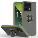 Smūgiams atsparus &scaron;arvuotas dėklas Xiaomi Redmi Note 13 14 12 11 Pro Plus 11S 12S 10 9 Redmi 13C 12C 10C telefonui su magnetiniu žiedu-laikikliu Note 14 Pro 4G5G armijos žalia spalva