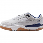 Air Jordan Flight Court GS Neutralus Pilkas Vidurnakčio Tamsiai Mėlynas Guminis Vaikų Sportbačiai Balti Guminiai-&Scaron;viesiai Rūdi HF3333-004 36