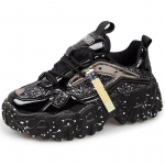 Moteri&scaron;ki batai &Scaron;viesą atspindintys stambūs sportbačiai Moteri&scaron;ki mados blizgučiai Bling Vulkanizuoti batai Moterų dizainerio platforma sportbačiai Batai 35