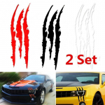 2 rinkinių automobilio priekinių žibintų įbrėžimų juostelių lipdukas Lipdukas su vinilo sunkvežimio juostelėmis red-1pcs