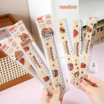Animacinis mielas kapibaros liniuotė, tiesi liniuotė, transportyras, daugiafunkciniai ne&scaron;iojami matavimo įrankiai, mokinių mokyklinės ir biuro reikmenys