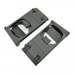 1 pora juoda L&R priekinio puodelio laikiklio apdaila, tinkanti Toyota Hilux Vigo Fotuner 2005-2014 m.