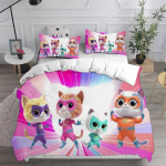 Super Katytės Kittydale Patalynės Komplektas Animacinis Katės Lova Reikmenų Rinkinys Vaikams Antklodės Užvalkalas Lovos Antklodės Komplektas Patalynė Gimtadienio Dovanos 100x135cm white
