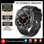 2025 Naujas Galaxy Watch 7 Kraujo lipidai &Scaron;lapimo rūg&scaron;tis Kraujospūdis Kūno analizė I&scaron;manusis laikrodis EKG+PPG Laikrodis I&scaron;manusis laikrodis Vyrams Samsung Blue-silicone