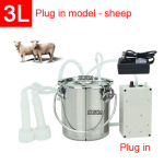 3 l/5 l melžimo aparatas, automatinis elektrinis ir pulsuojantis fermos karvėms ožkoms avims vakuuminis siurblys nerūdijančio plieno melžimo kau&scaron;as