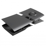 Atsarginis priekinis skydelis PS5 Pro Playstation 5 Pro diskinės/skaitmeninės konsolės priekinis skydelis konsolės dangtelis ABS kietas dėklas PS5 Pro