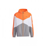 Adidas Neo Vyrų Spalvų Blokų Striukė Su Gobtuvu Ir Siuvinėtu Logotipu Vyri&scaron;ka Striukė Oranžinė GP5701 L