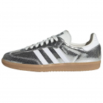 adidas Samba OG Cracked Metallic Pack - Sidabriniai Moteri&scaron;ki Kedai Sidabriniai-Metaliniai Avalynė-Baltas Branduolys-Baltas JR0035 37⅓