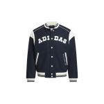 Adidas Originals Collegiate Bomber Striukė Moteri&scaron;ka Striukė Tamsiai Mėlyna Kreminė JD6379 S