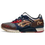 Evisu X Asics Gel-Lyte 3 Vintage Patogūs Sportiniai Žemakulniai Gyvenimo Būdo Batai Riboto Leidimo Unisex Kedai Pilki Mėlyni Rudi 1203A301-500 39