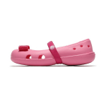 Crocs Keeley Charm Plok&scaron;čiapadės Laisvalaikio Paplūdimio Basutės Vaikams Basutės Rožinės 206949-669 30-31