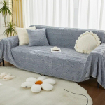 Svetainės sofos užvalkalas Mink&scaron;tas sofos užvalkalas Nordic sofos pagalvėlė Neslystantis sofos rank&scaron;luostis L formos sofos apsauginis dėklas 180x130cm