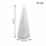 Kalėdų eglutės polistireninio putplasčio antgalis kūgio amatų gaminimo medžiagos rankų darbo vakarėlio &scaron;ventės &scaron;ventės dekoravimo žaislas vaikams as the picture