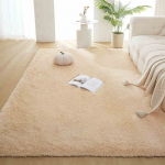 Tankus Pliu&scaron;inis Kilimas Svetainei Pūkuotas &Scaron;iltas Aksominis Kilimas Miegamajam Vienspalvis Grindų Kilimėlis Neslystantis Plaunamas 100x200cm kupranugaris