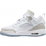 Air Jordan Spizike Low GS Balti Neutraliai Pilki &Scaron;velniai Mėlyni Vaikams Sportbačiai Metalinis Sidabras FQ3950-103 39