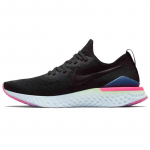 Nike Epic React Flyknit 2 Juodos Safyro Ry&scaron;kiai Rožinės Sportbačiai BQ8928-003 42