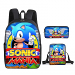 Sonic pradinukas kuprinė trijų dalių rinkinys anime animacinis personažas kuprinė peties krep&scaron;ys pie&scaron;tukinė 54-NMAOV