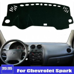 Chevrolet Spark Automobilio Prietaisų Skydelio Dangtelis Kilimėlis Padas Dashmat Saulės Gaubtas Dash Mat Ne&scaron;varumams Atsparios Automobilio Aksesuarai 2013 2014 2015 Polyester raudona