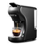 HiBREW Kavos aparatas 19 barų 4in1 Kar&scaron;tas ir &scaron;altas Daugialypės kapsulės Espresso Cafetera Pod kavos aparatas Dviguba ekstrakcija Dolce Pienas Nexpresso Milteliai H1A juoda