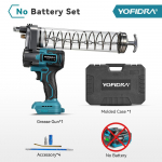 YOFIDRA 15000PSI 103Mpa Elektrinis tepalo pistoletas Auk&scaron;to slėgio tepalinės alyvos pur&scaron;kimo ma&scaron;ina Tepalo pistoletas, skirtas Makita 18V akumuliatoriui Pin Without Battery
