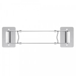 Reguliuojamas Eleganti&scaron;kas Laikymo Strypas Teleskopinis Nerūdijančio Plieno Lentynos Strypas RV Du&scaron;o Kampinis Teleskopinis Laikymo Laikiklis RV Priedai