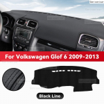 Skirta Volkswagen GOLF 6 2009-2013 Automobilio prietaisų skydelio dangtelio kilimėlis Saulės atspalvio pagalvėlė Apsauga nuo &scaron;viesos Kilimas prietaisams Apsauginiai priedai Artificial Leather&Left Rudder