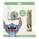 Ensemble pour activit&eacute;s manuelles Stitch Bois JEU DE COLORIAGE - DESSIN - POCHOIR gryna