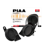 PIAA Automobilio Gilus Prabangus Sedanas Spiraliniai Saugos Standartai Įžeminimo Laidas Garso Signalas, 400Hz+500Hz Bosas, Garsas, 112dB, 2 dalių rinkinys, Tipas, Atitinkantis, Įtrauktas, juoda