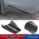 2 vnt. Anglies pluo&scaron;to spalvos automobilio buferio spoileris, galinis dalytuvas, difuzoriaus lūpa, universalus black