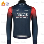 INEOS Grenadier Žieminės dviratininko striukės ilgomis rankovėmis vilnos dviratininko drabužiai MTB dviratininko kombinezonų kelnės rinkinys &Scaron;ilti plento dviračio sportiniai drabužiai 5XL