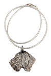 German Wirehaired Pointer - Dog necklace, unique jewellery for the dog fan, unique adder pendant by Art-Dog brand sidabras