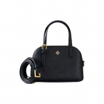 Tory Burch Emerson Minimalistinis Reguliuojamas Nuimamas Peties Dirželis Odinis Korpusas Krep&scaron;ys Moteri&scaron;ki Pečių Krep&scaron;iai Juodas 149694-001 Basic Set (Bag+Dust Bag)