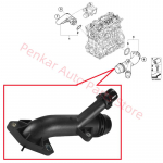 Au&scaron;inimo žarnos jungtis 11537560130 Tinka BMW E81 E87 E88 116i 118i 120i E46 E90 E91 E92 E93 316i 318i 320i X1E 84 N46