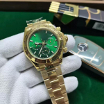 Laojia Daytona serijos žalias-auksinis vyri&scaron;kas visatos chronografas, automatinis mechaninis laikrodis