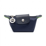 Longchamp Le Pliage Green Vienspalvė Užsegama Užtrauktuku Drobė Su Odos Apdaila Koldūno Formos Krep&scaron;ys Drobės Piniginė Moteri&scaron;ki Krep&scaron;iai Mėlyna 30016919P68 Blue