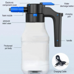 Elektrinis detalizavimo purk&scaron;tuvas 1.5L Putų purk&scaron;tuvas Putų valiklio pur&scaron;kiklis Automobilių plovimo putų generatorius Auk&scaron;to slėgio automobilių plovimui Sodininkystės reikmenys