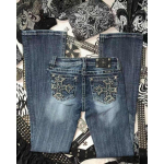 RogueWave Y2k Amerikieti&scaron;ki Ki&scaron;eniniai Siuvinėti Blizgučiais Džinsai Harajuku Retro Mėlyni Laisvi Džinsai Nauji Madingi Auk&scaron;to Juosmens Slim Fit Platėjantys Kelnės S mėlyna