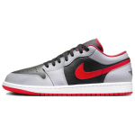 Jordan 1 Low Juoda &Scaron;viesiai Dūminė Pilka Gym Raudona 553558-060 44