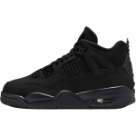 Jordan Air Jordan 4 pusauk&scaron;čiai vaiki&scaron;ki krep&scaron;inio bateliai Juodi Unisex IB4171-010 36
