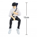 Anime JJK figūrėlė Fushiguro Megumi figūrėlė sėdinti poza okkotsu yuta veiksmo figūrėlė PVC statula kolekcija unisex gimtadienio dovana 15CM 15CM