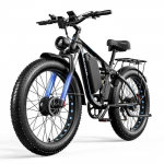 E-BYCCO EB7 Pro Elektrinis dviratis su storomis padangomis suaugusiems &ndash; 1500W variklis, 48V 20Ah baterija, daugiau nei 100 km atstumas, miesto kelionėms ir visureigiui juoda