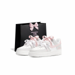 Nike Air Force 1 Poros Pirkinių Krep&scaron;ys Atsparus Trinčiai Žemi Teniso Batai Moteri&scaron;ki Pilki Rožiniai CZ0270-106(Team2363-S-BOX) 38.5