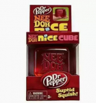 Nee Doh Nice Cube Super Suspaudžiamas Fidget Žaislas, Pusiau permatomas Raudonas Streso Mal&scaron;inantis Mink&scaron;tas Kubas, Be BPA Žaislas Suaugusiems Vaikams
