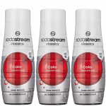 3X Sodastream Cola Zero sirupas be cukraus 440 ml sodai