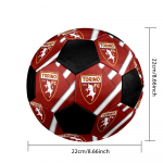 DYDIS 5 Torino FC Futbolo kamuolys Spalvotas Visiems amžiams Ma&scaron;ininis siuvimas PVC Paruo&scaron;tas varžyboms Patvarus Didelio at&scaron;okimo