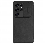 Skirta Samsung Galaxy S25 Ultra S25 Plus dėklas Nillkin Qin Pro atverčiamas odinis dėklas itin plonas su slankiojančiu kameros dangteliu objektyvo apsaugos dangtelis for Samsung S25