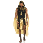 Vyri&scaron;kas Egipto faraono kostiumų rinkinys 7 vnt. Egipto karalius Karalius Tutas Cosplay rinkiniai Helovino Cosplay apranga XXXL black