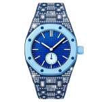 Pažangus deimantinio stiliaus cinko lydinio metalinis dėklas ir dirželio modifikavimo rinkinys, skirtas AP X Swatch Royal Pop, keičiamas į laikrodį For Royal Pop&Excluding Watches white