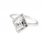 Bague Argent 'Celestina' blanc