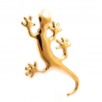 Les Tr&eacute;sors De Lily [L5304] - Pendentif Plaqu&eacute; Or 'Salamandre' dor&eacute; - 26x16 mm auksas